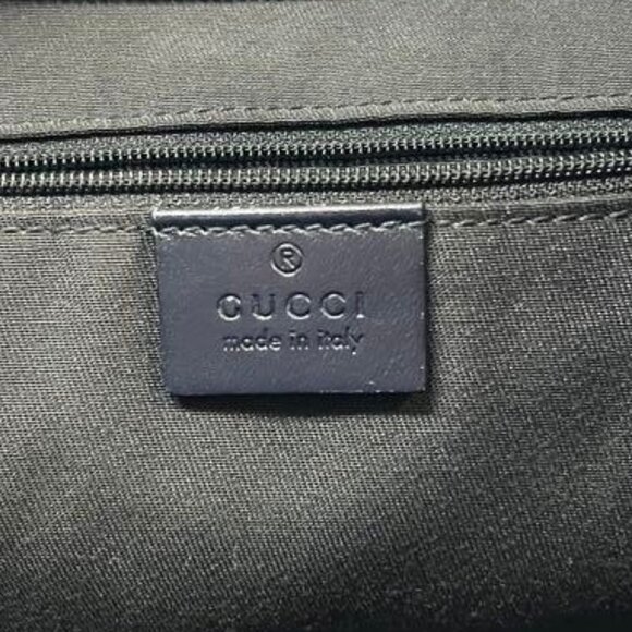 Authentic Gucci GG Supreme Ophidia Sherry Line Crossbody Bag Web Canvas Navy Tan - Picture 14 of 16